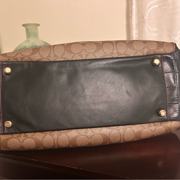 Coach Tan and Black Satchel - Picture 14 of 16